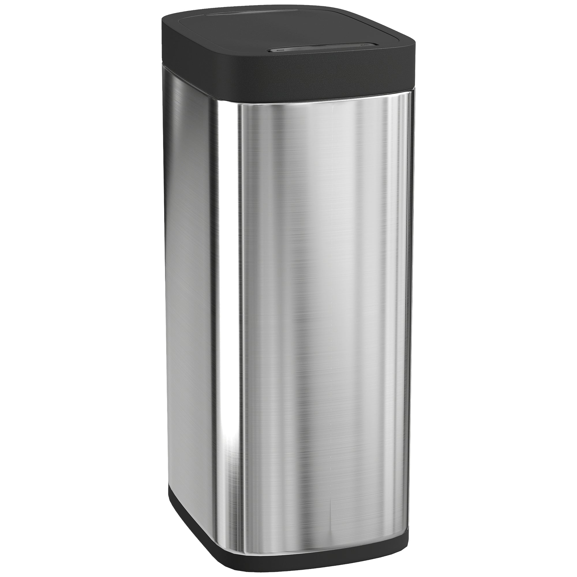 Poubelle de Cuisine Automatique 50L, Poubelle à Capteur de Mouvement sans Contact, Résistant aux Empreintes Digitales, sans Bac Intérieur, Fonctionne sur Piles, Argent
