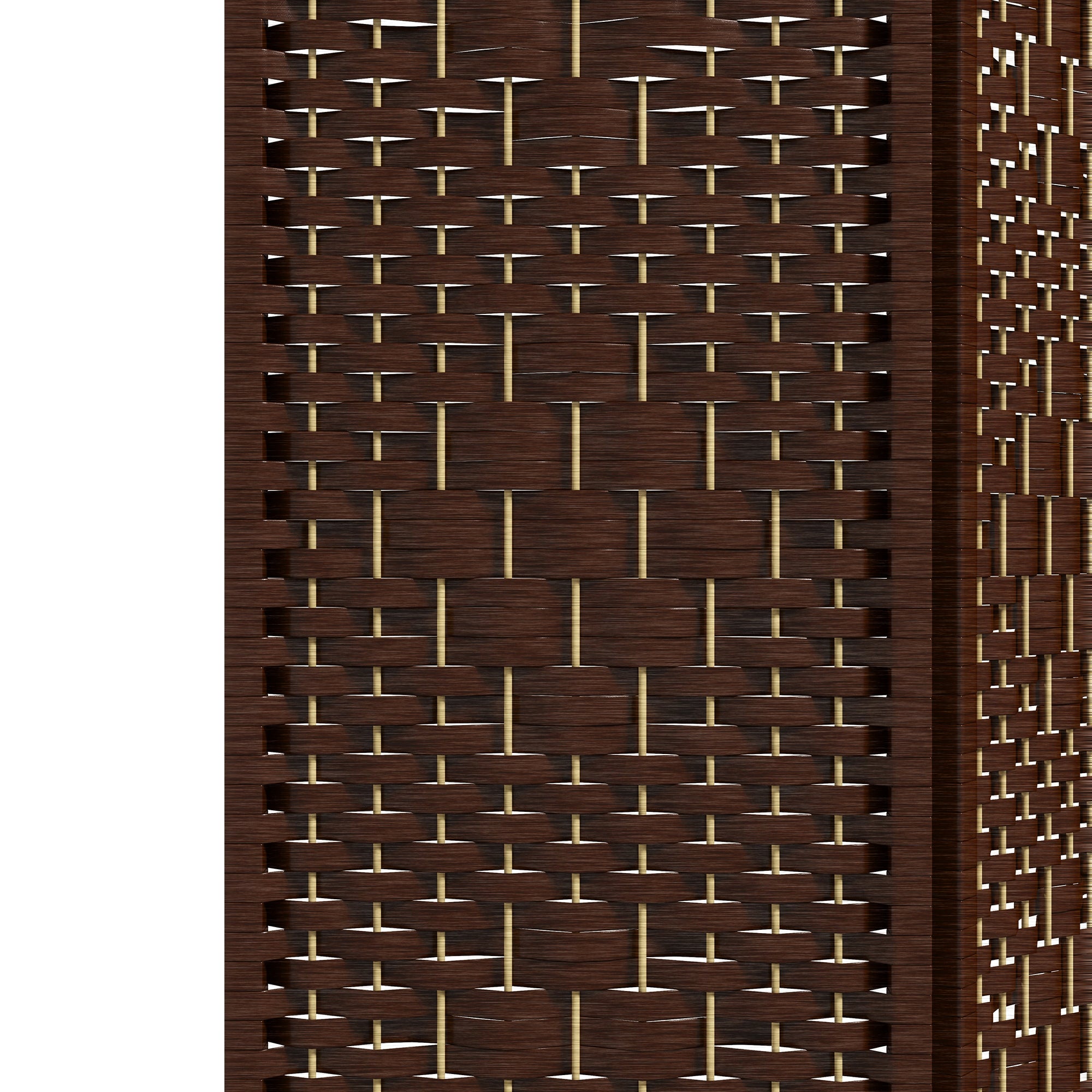 Paravent en bois 160 x 170 cm séparateur de pièce pliable 4 panneaux cloison de séparation chambre à coucher maison intérieur marron