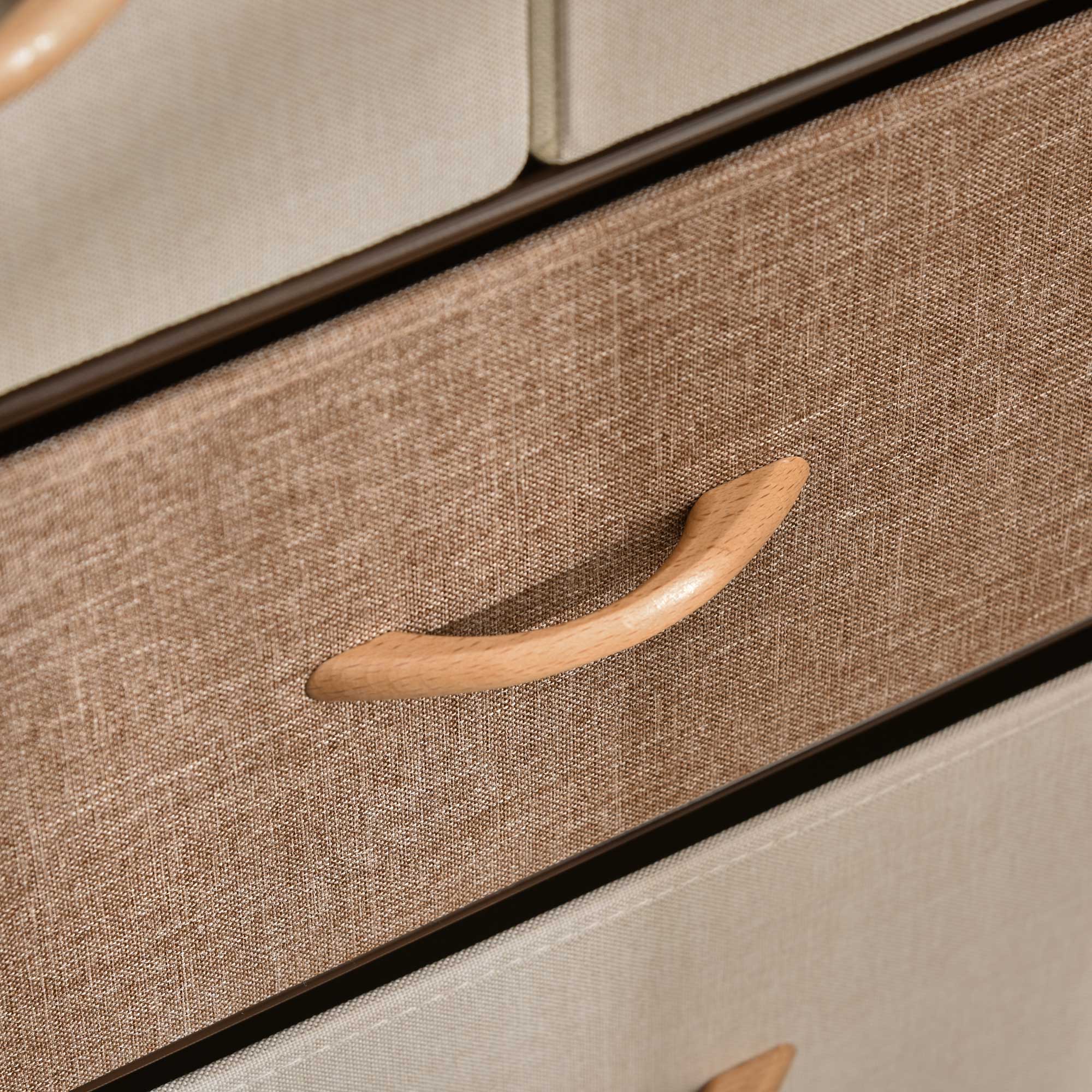 Commode Meuble de Rangement 5 tiroirs Pliables en Tissu 58 x 29 x 99 cm Multicolore