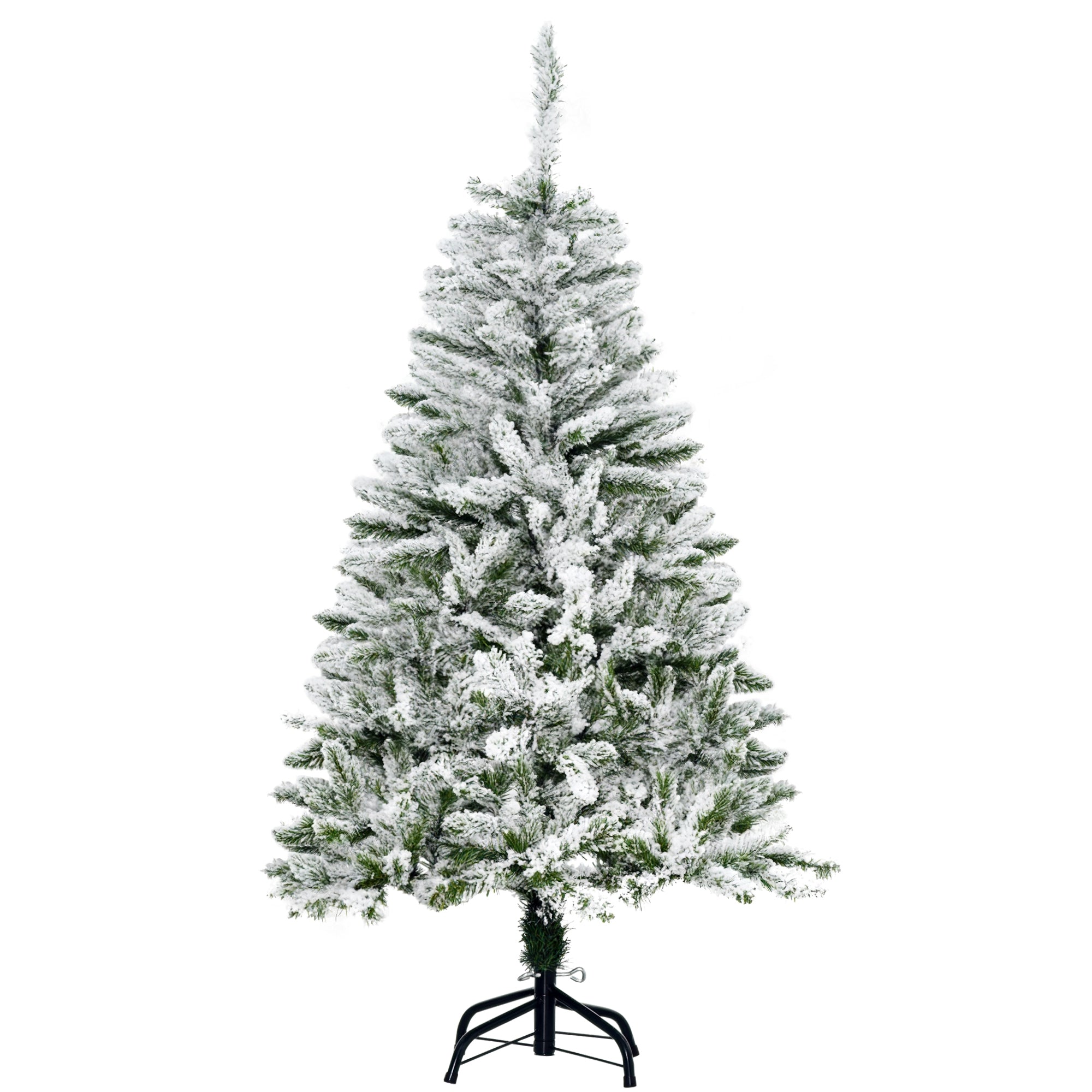 Sapin de Noël Artificiel enneigé 120H cm 200 Branches épines Imitation Nordmann Grand réalisme