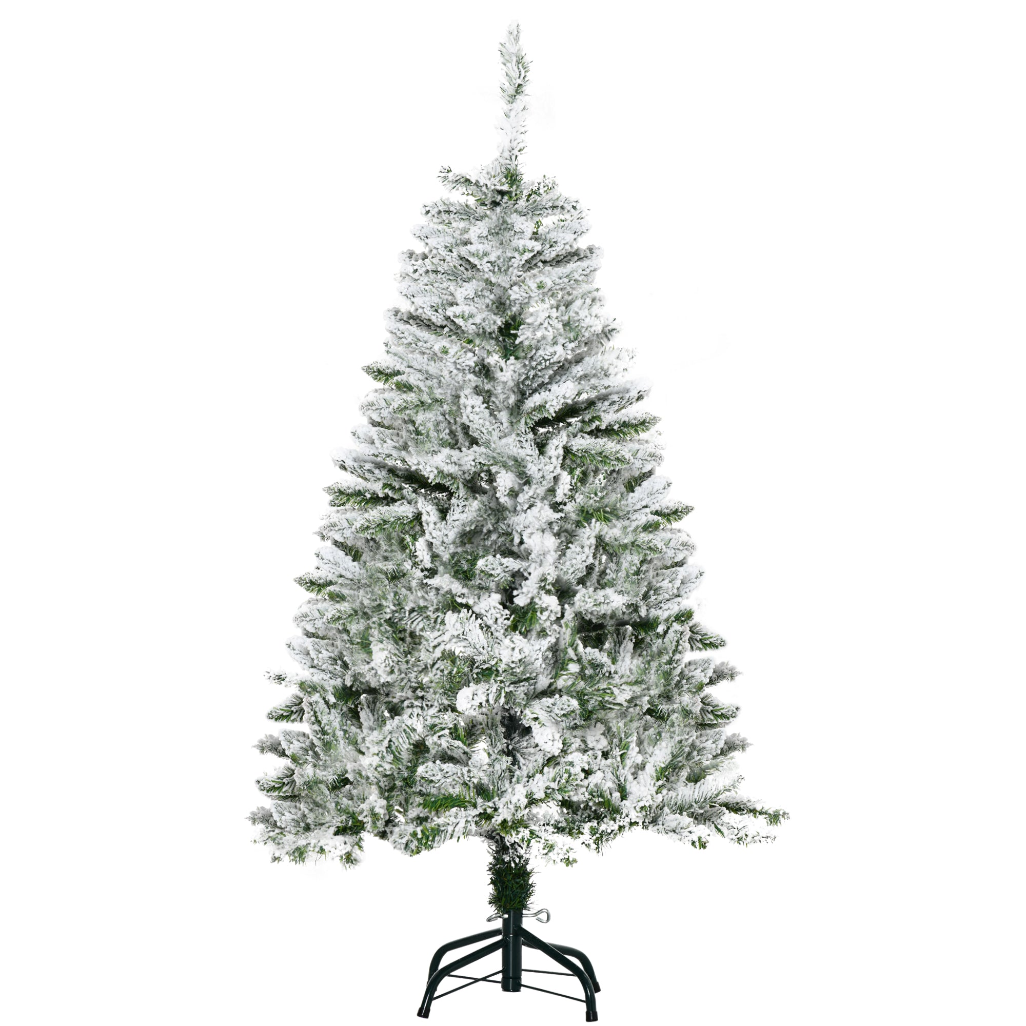 Sapin de Noël Artificiel enneigé 120H cm 200 Branches épines Imitation Nordmann Grand réalisme