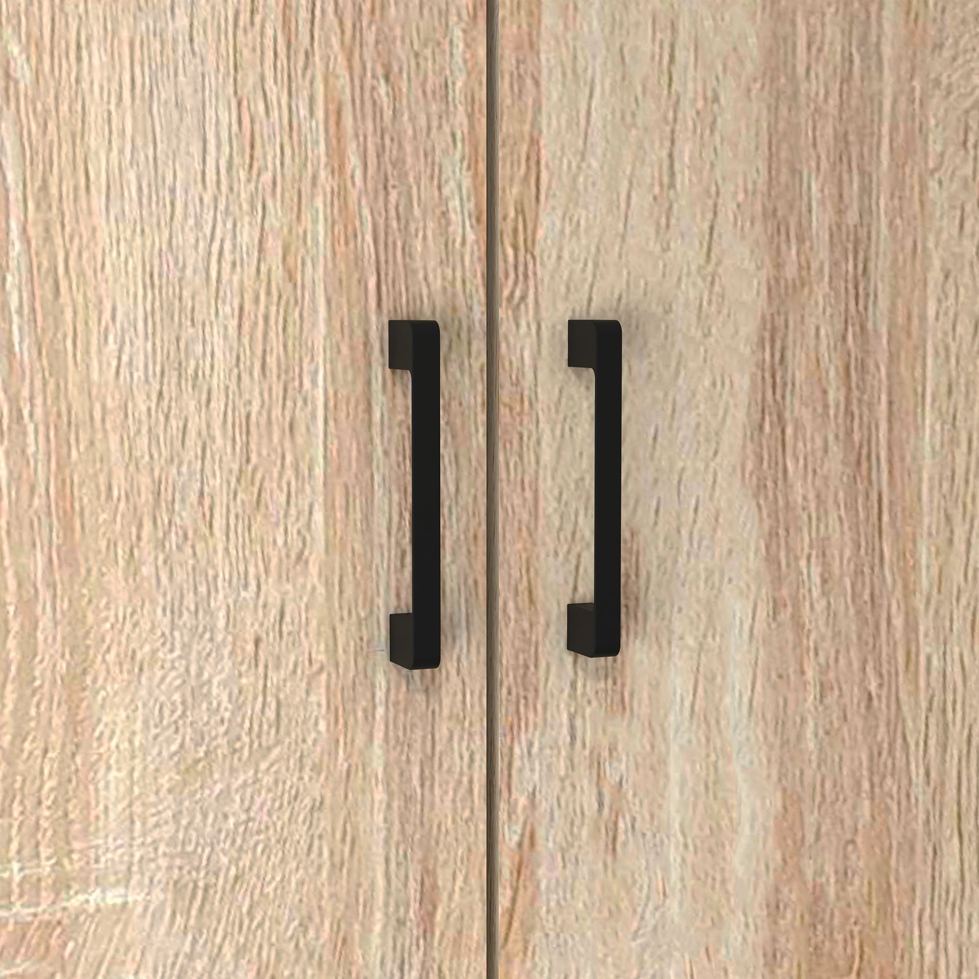 Étagère de toilettes meuble de salle de bain dessus toilette WC avec placard 2 portes et étagère ouverte dim. 64L x 19l x 178H cm chêne et noir