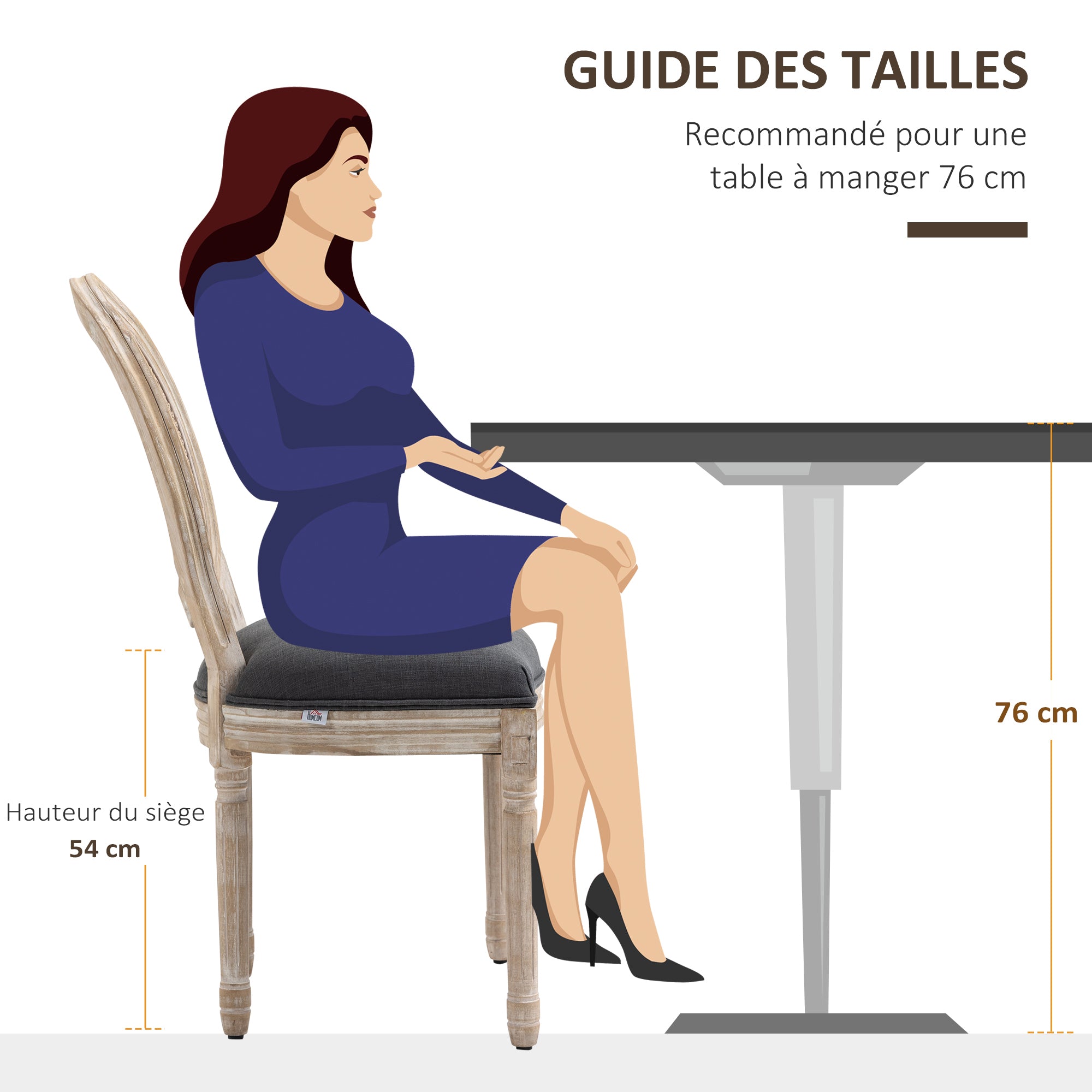 Lot de 2 chaises de Salle à Manger - Chaise de Salon médaillon Style Louis XVI - Bois Massif sculpté, patiné - Dossier cannage - Aspect Lin Gris