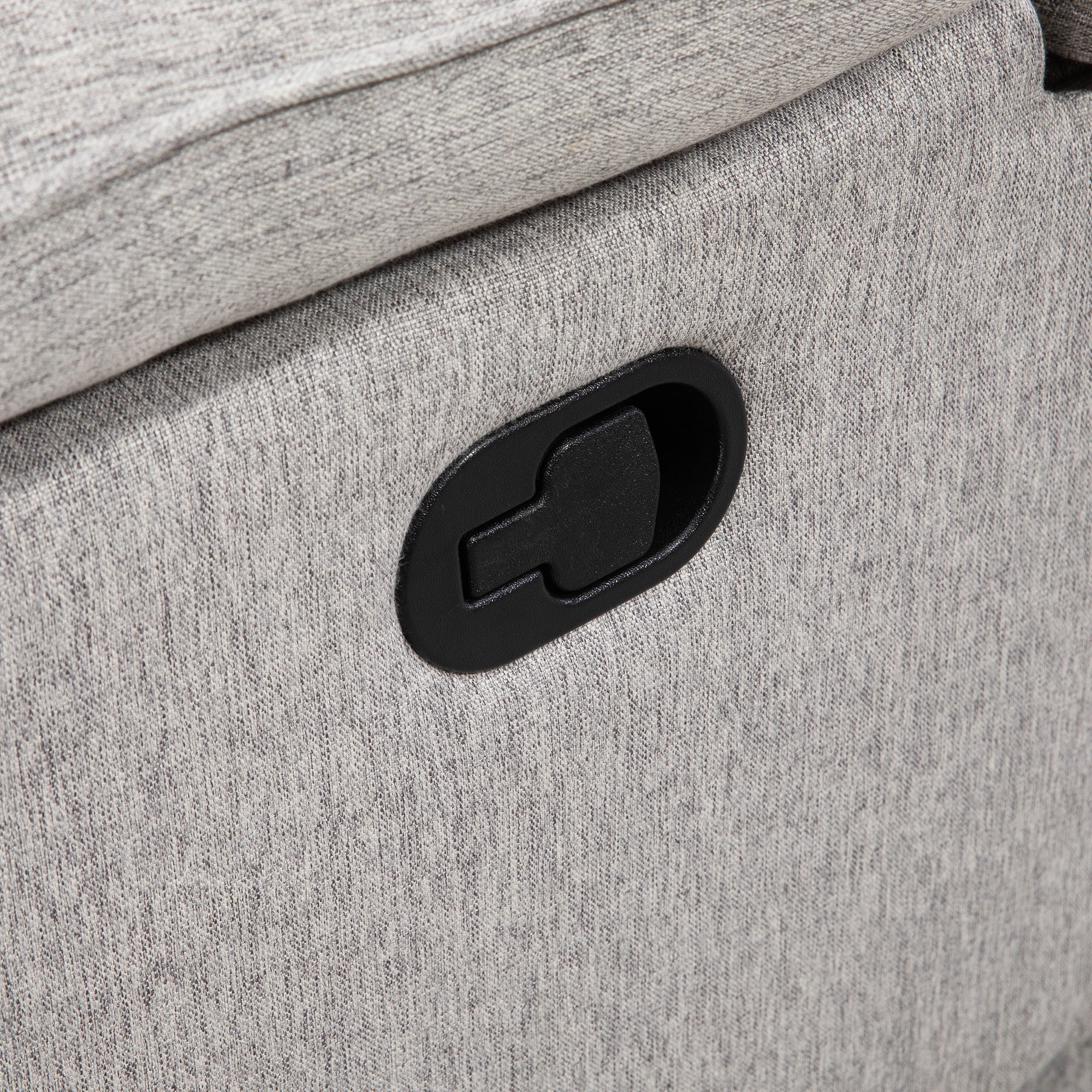 Fauteuil de relaxation fauteuil relax de salon inclinable manuellement 145° avec repose-pied en tissu aspect lin design moderne gris clair