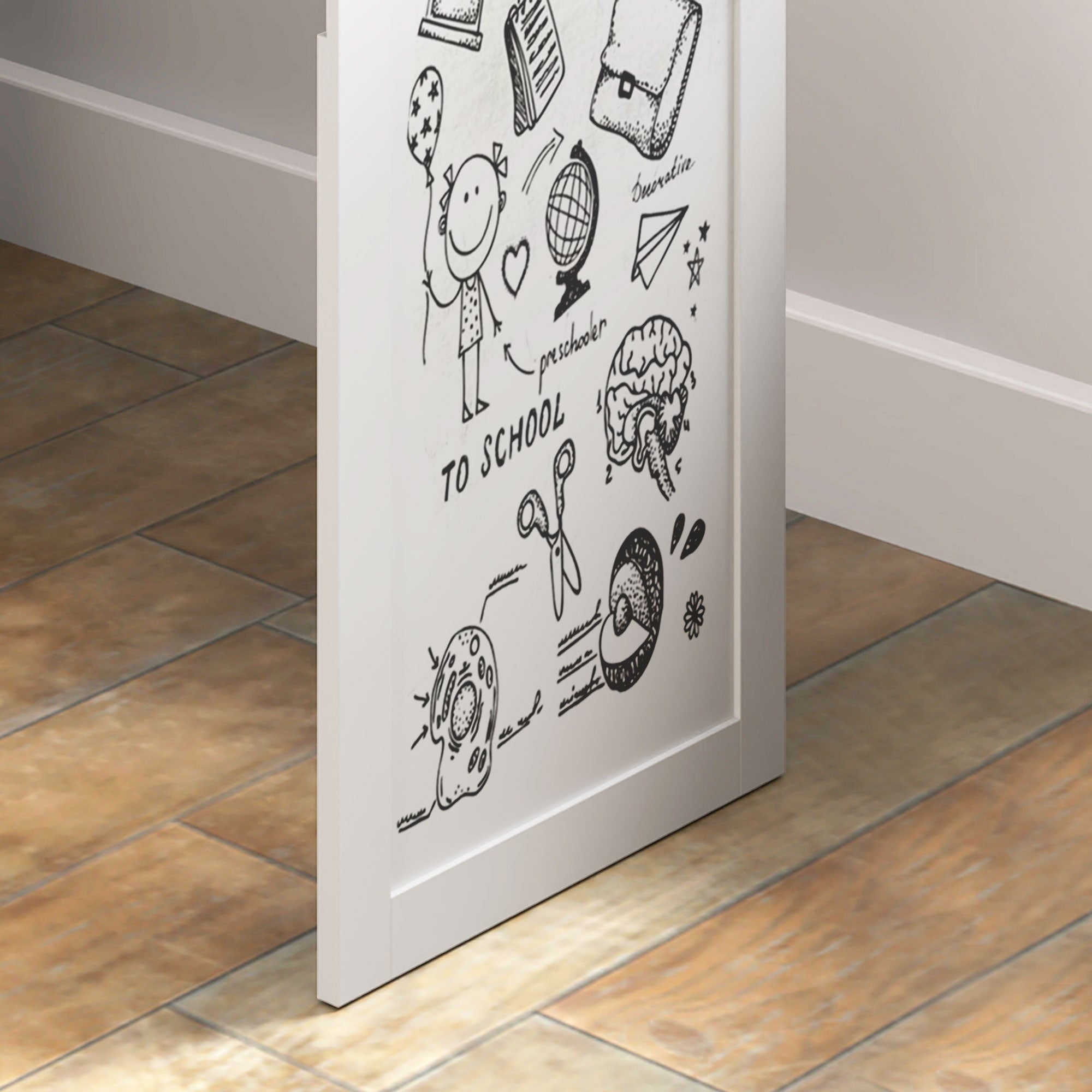 Bureau informatique pliable, bureau avec bibliothèque, poste de travail, tableau blanc, 9 compartiments ouverts et étagère réglable, table d'ordinateur pour chambre, 98x51x153cm, blanc