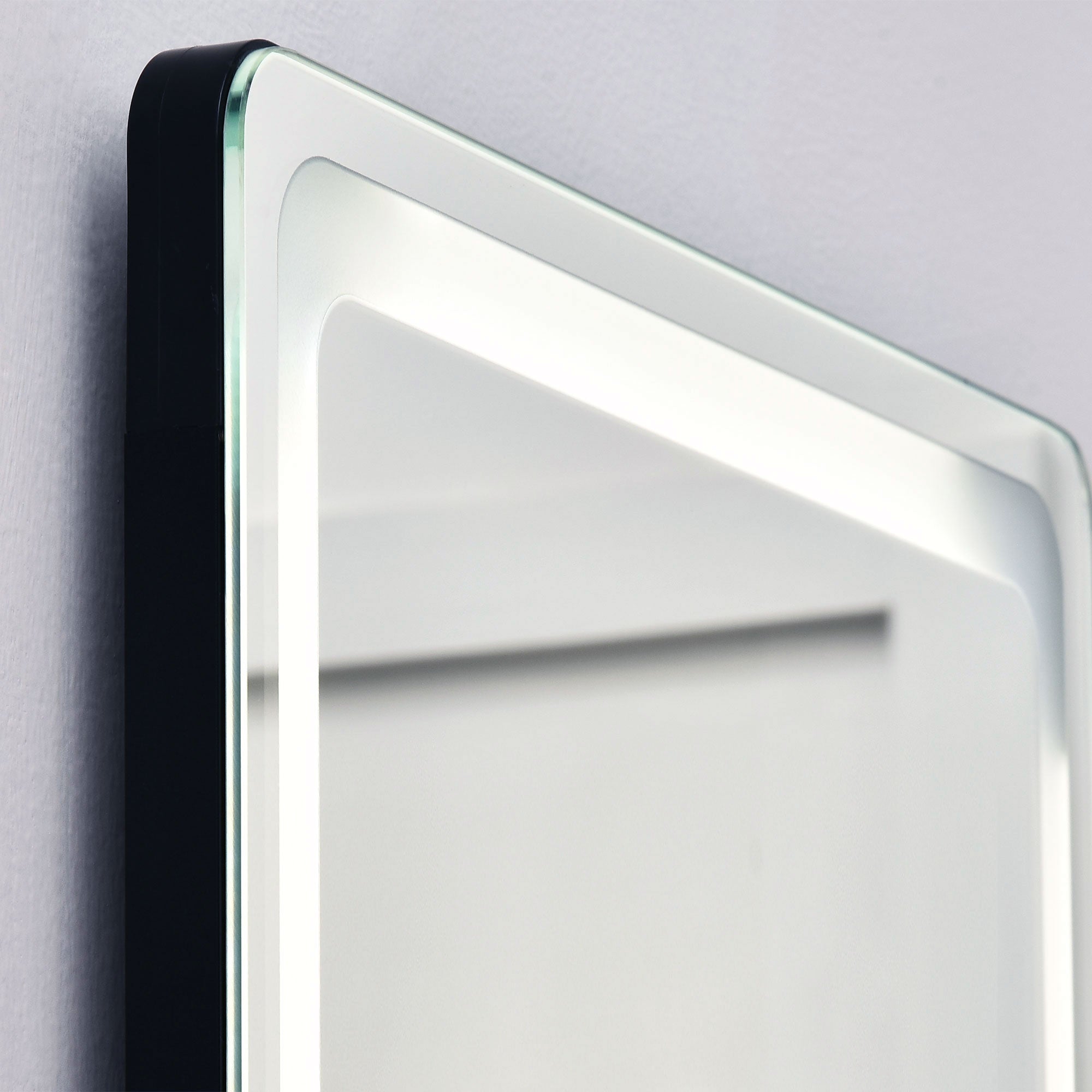 Miroir sur pied rectangulaire miroir mural lumière LED - intensité et couleur réglable avec télécommande - 40 x 37 x 157,5H cm