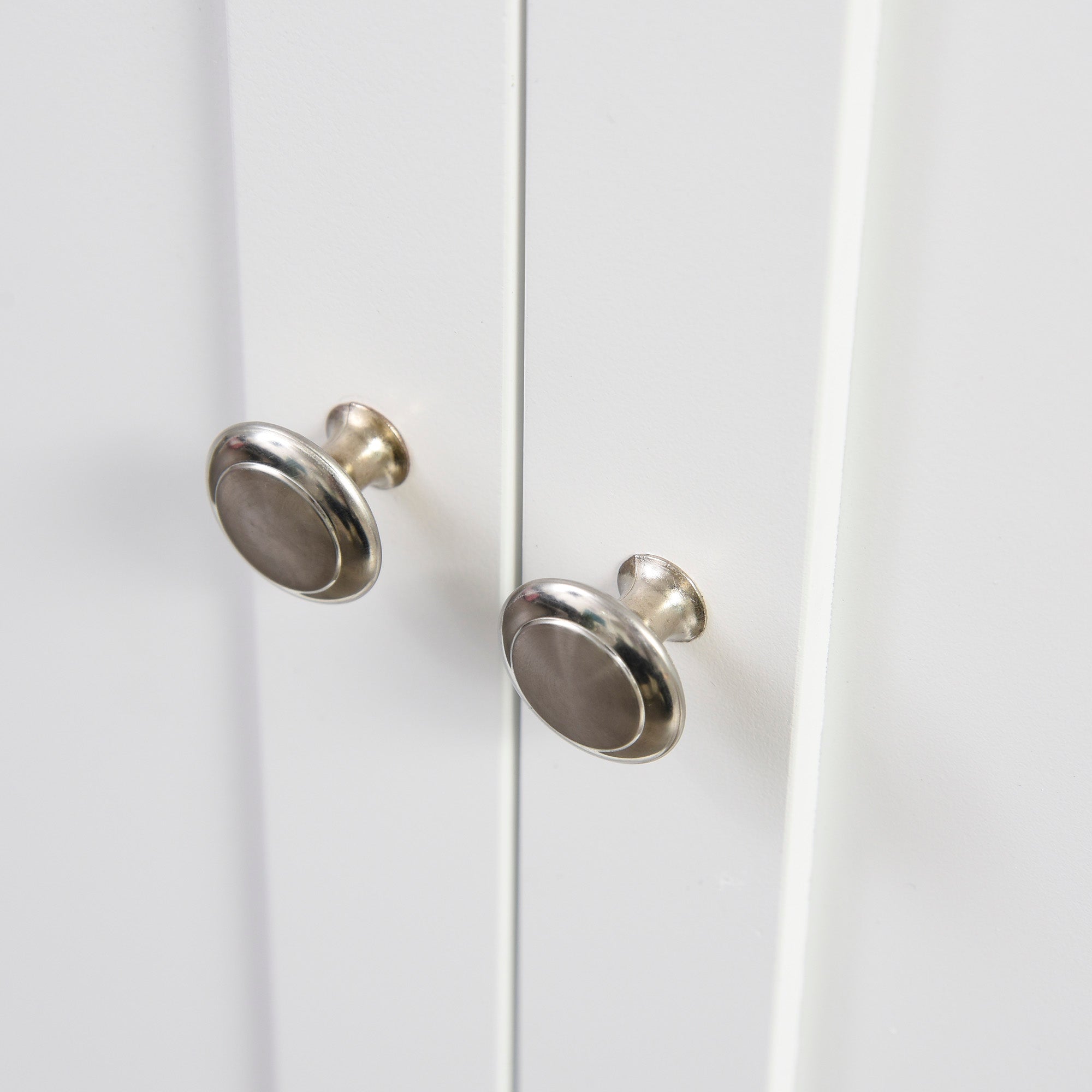 Desserte de cuisine ilôt cuisine avec plan de travail étagère range-bouteilles porte-torchons 2 tiroirs placard 2 portes MDF blanc hévéa