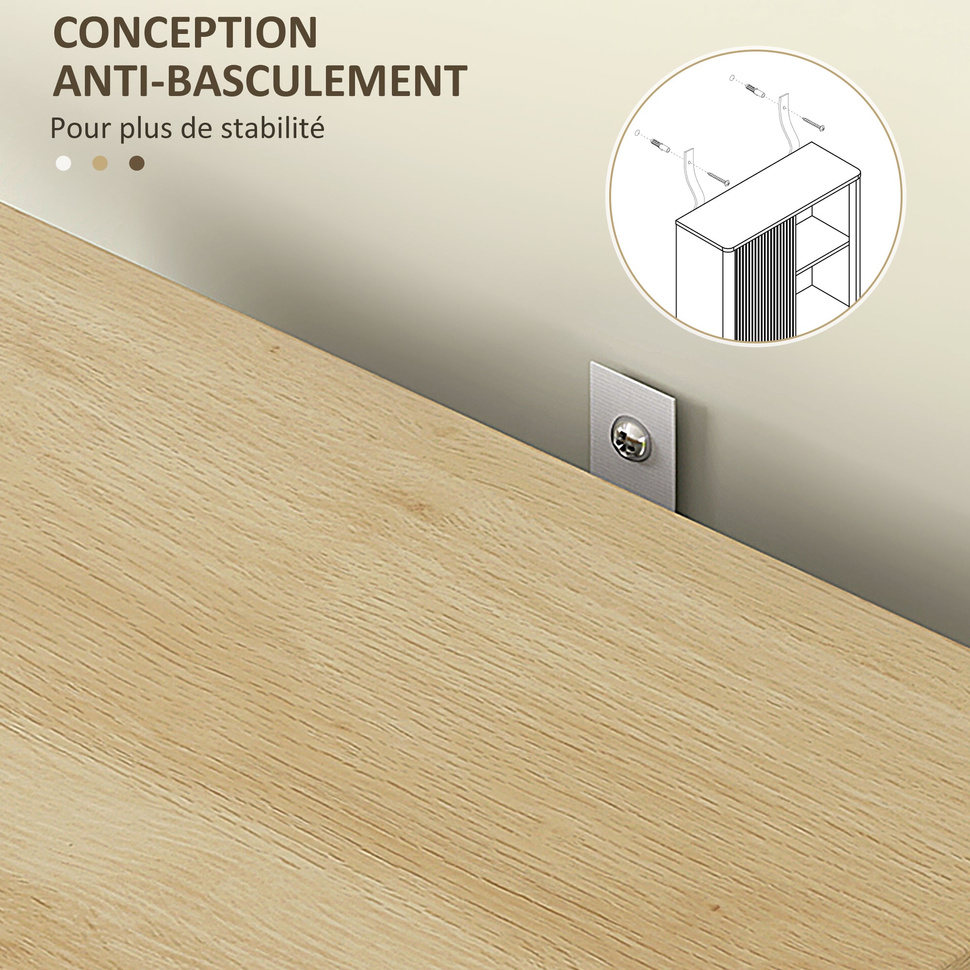 Meuble WC dessus de toilette meuble toilettes WC rangement armoire de rangement de salle de bain avec porte coulissante, compartiments et étagère réglable, 65 x 25 x 170 cm, bois naturel