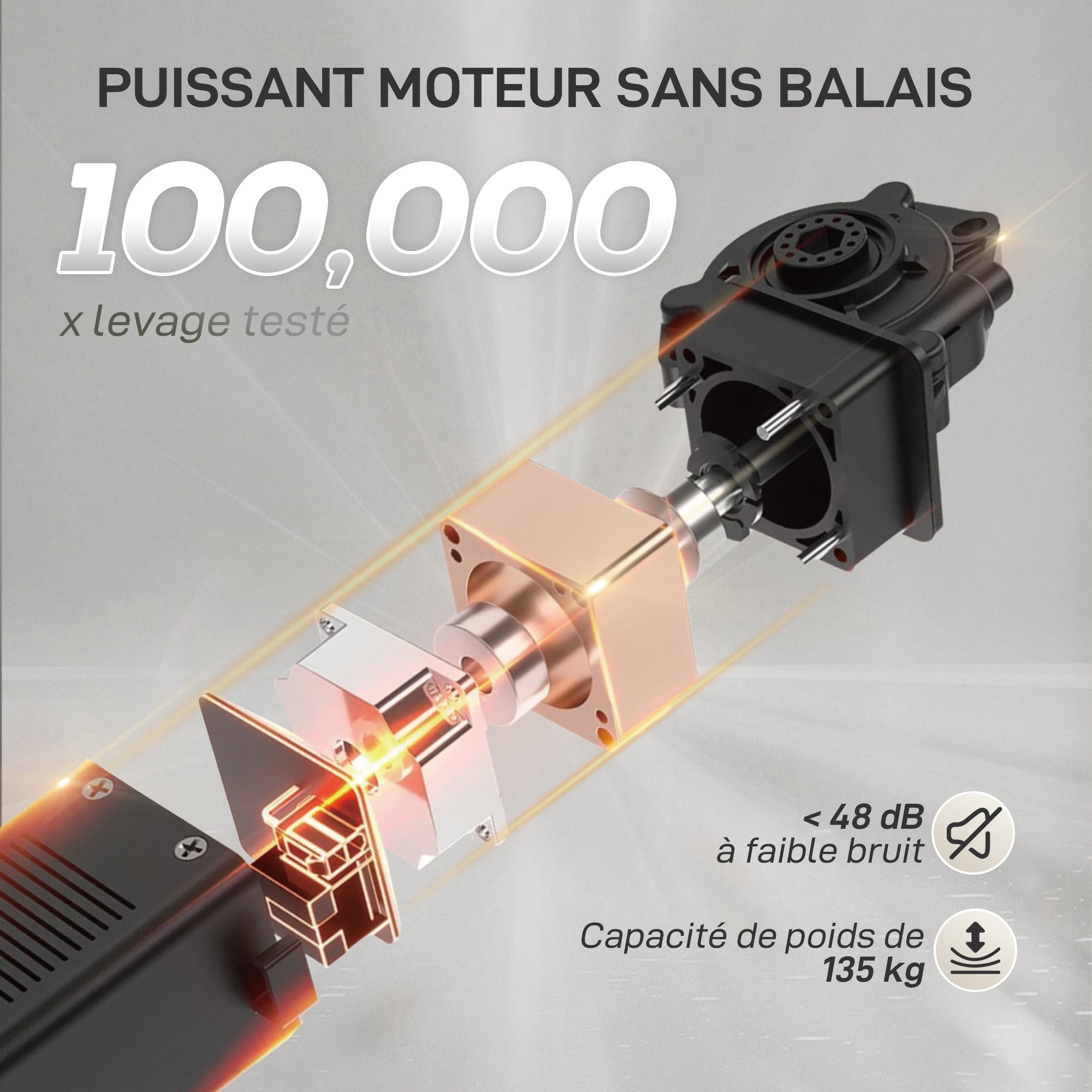 Fauteuil relax électrique fauteuil de relaxation inclinable ultra silencieux avec fonction mémoire, repose-pieds rétractable, télécommande, chaise TV pour chambre bureau home cinéma, gris