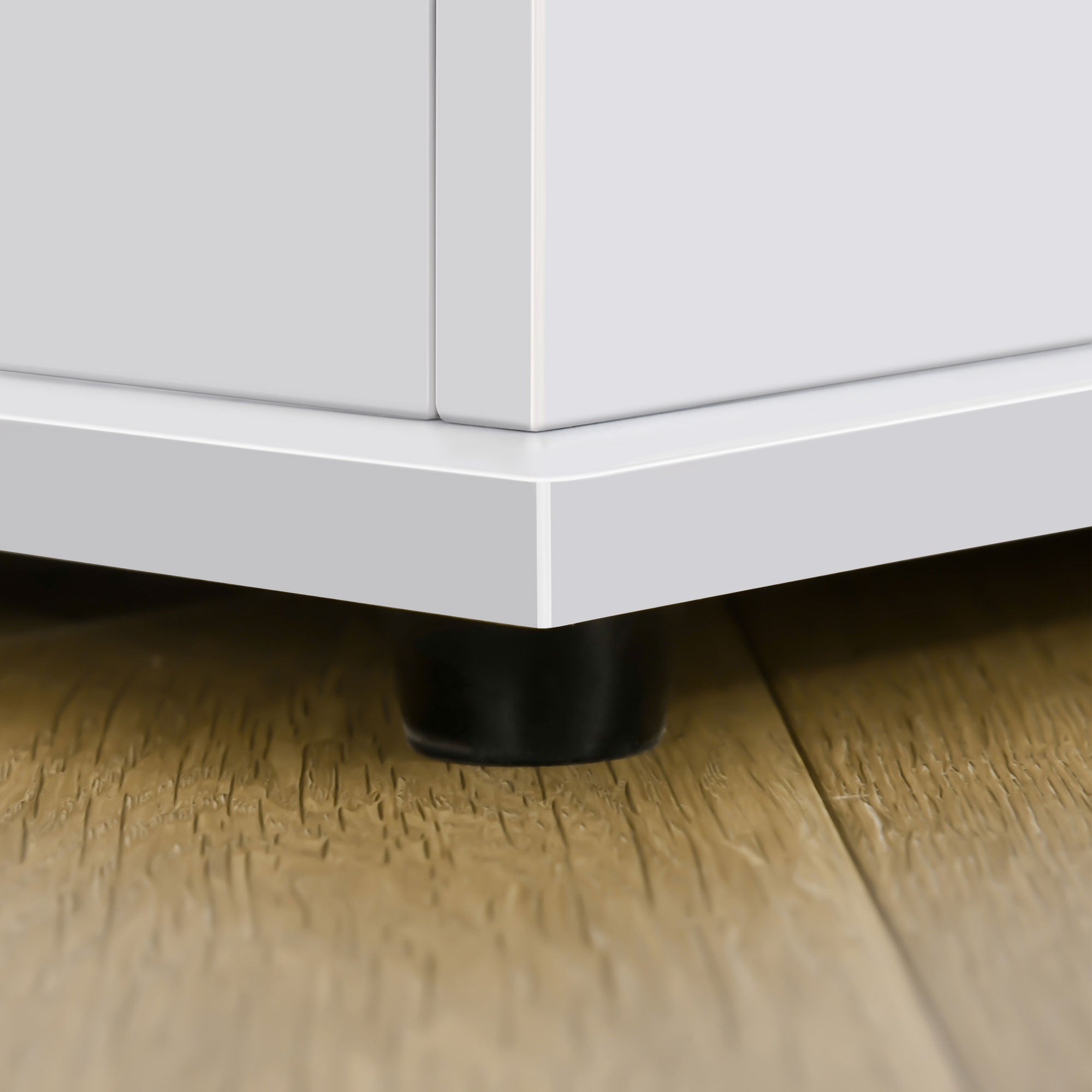 Coffre de rangement, banc de rangement avec couvercle rabattable et charnières de sécurité, banc chaussures, meuble d'entrée, couloir, chambre, salon, 100 x 40 x 40 cm, blanc