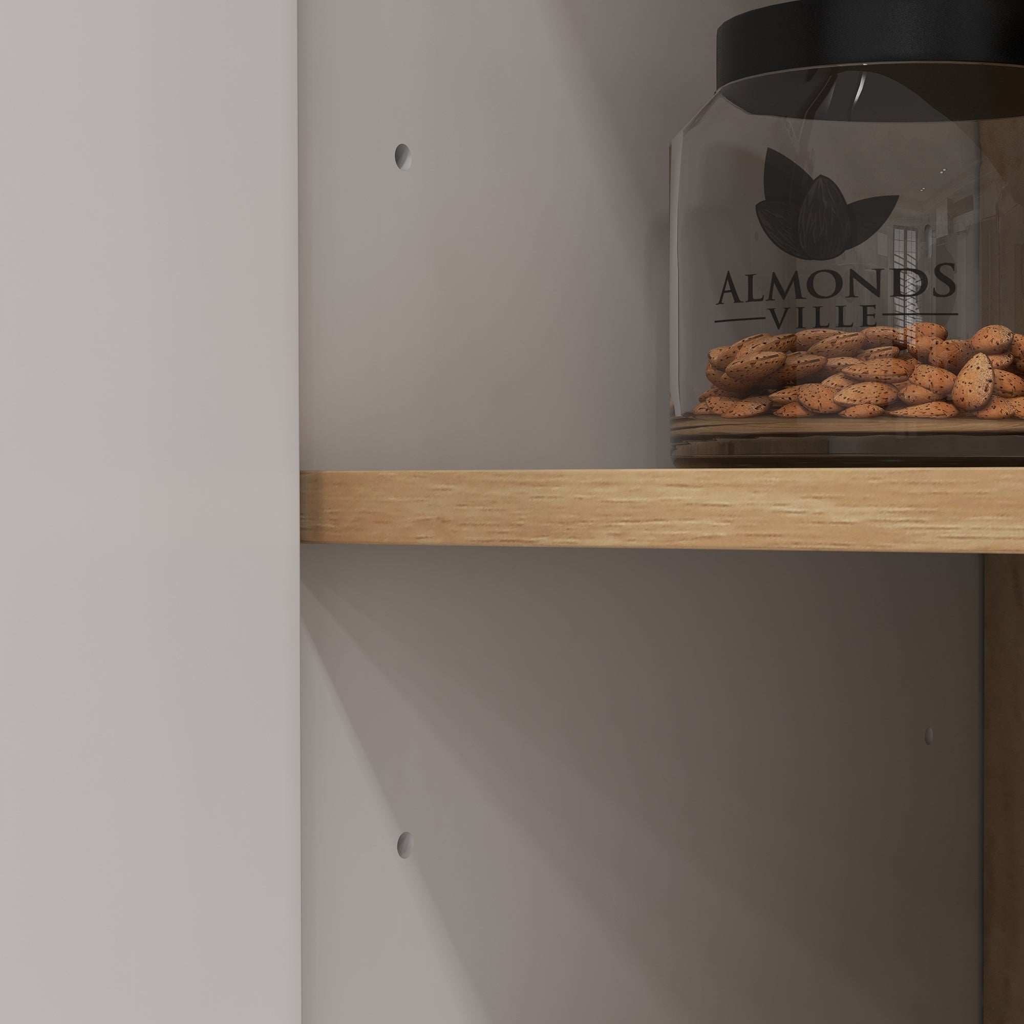 Buffet de cuisine armoire de cuisine 2 placards avec porte étagères réglables niche centrale 2 passe-câbles - 80 x 40 x 178 cm blanc