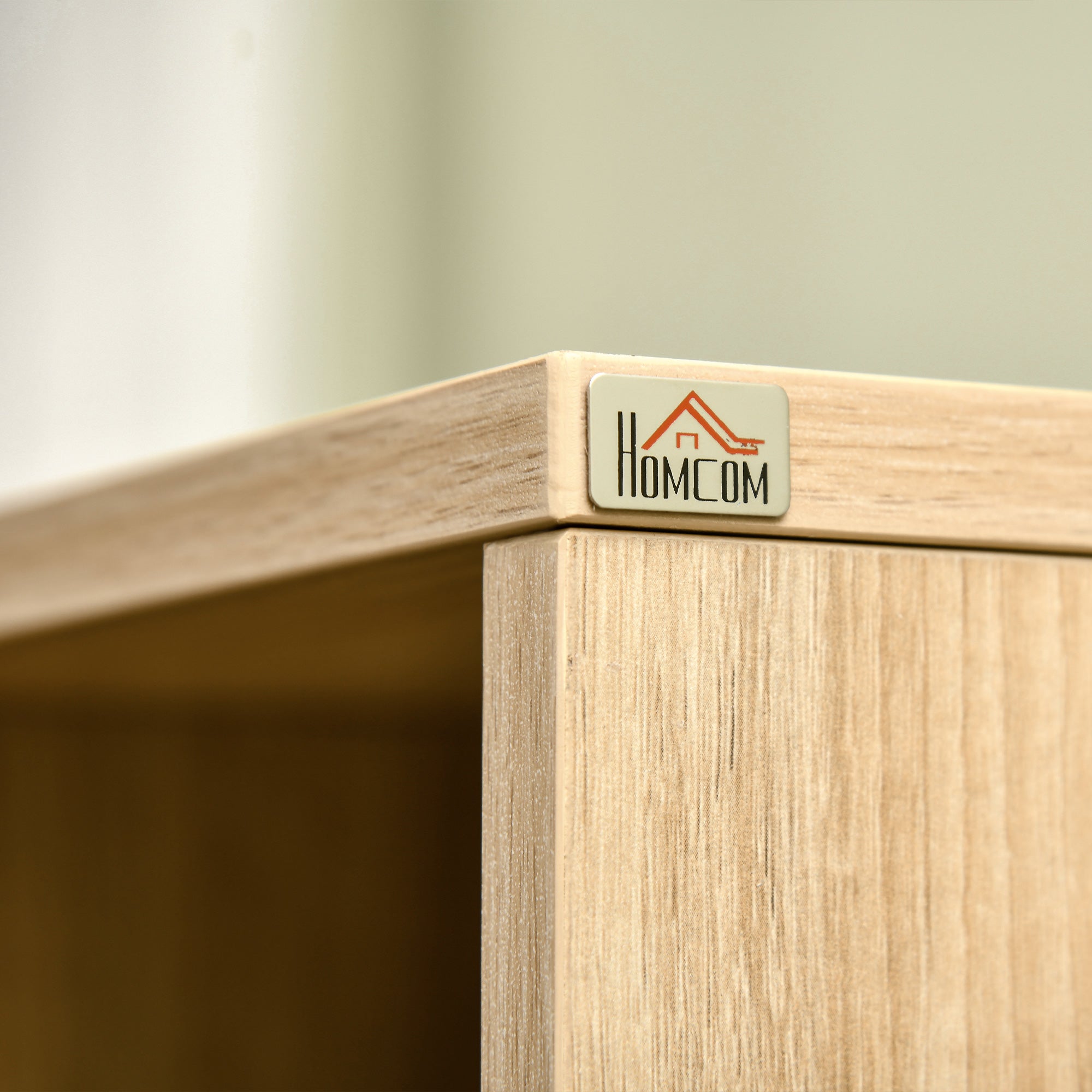 Buffet de cuisine armoire de cuisine multi-rangements avec un tiroir, 3 placards, 4 niches et passe-câbles hauteur 166 cm