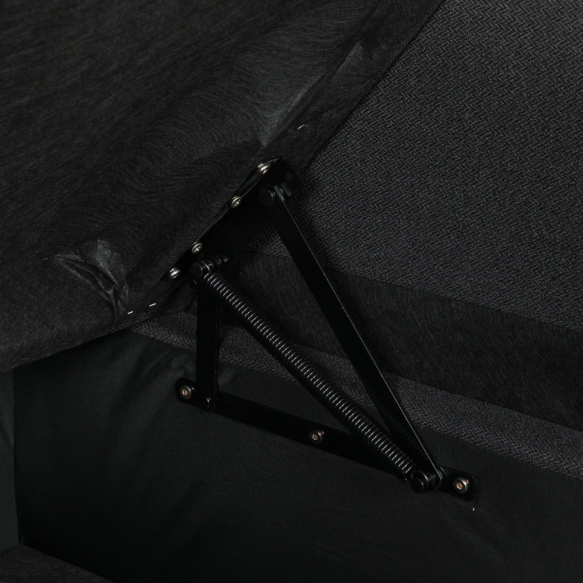 Canapé d'Angle Convertible, Canapé-Lit 3 Places 192 cm avec Méridienne Réversible, Espace de Rangement Caché, Coussins Inclus, Tissu Aspect Lin, pour Salon, Bureau, Appartement, Gris Anthracite