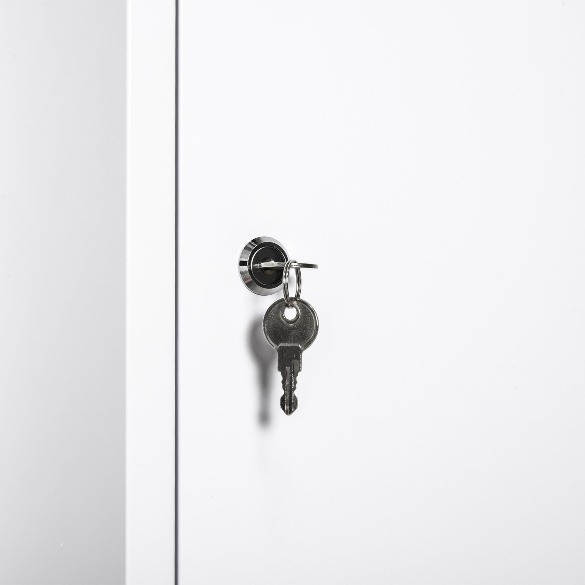 Armoire à Pharmacie 2 étagères 3 Niveaux verrouillable dim. 40L x 18l x 60H cm 2 clés métal Blanc