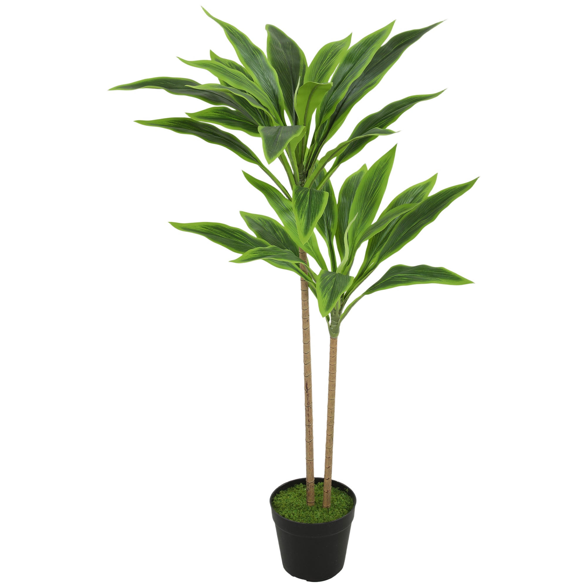 Arbre artificiel cordyline en pot 90 cm avec 29 feuilles réalistes, plante artificielle en PEVA, fausse plante vert décoration intérieure et extérieure pour maison, bureau, salon, chambre