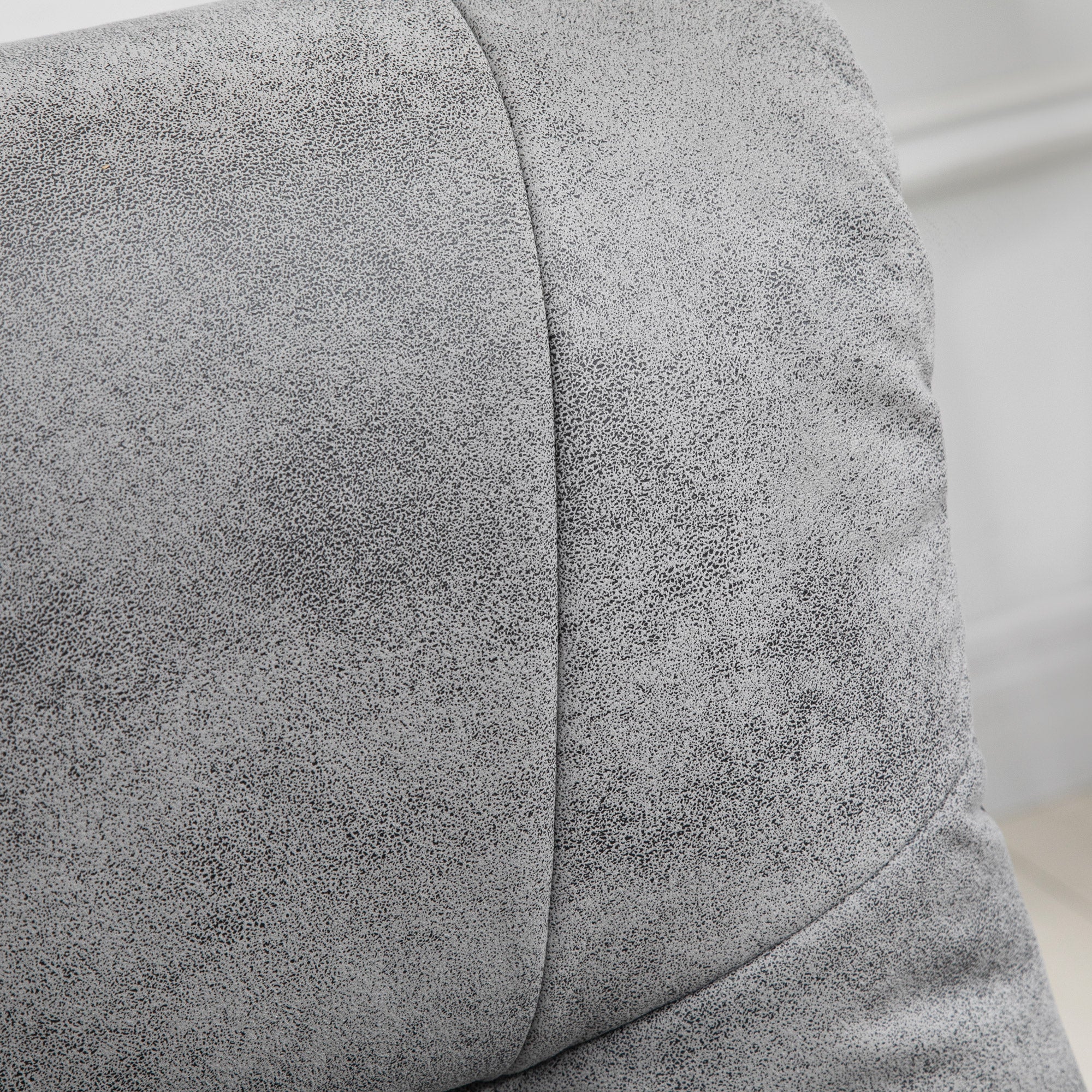 Fauteuil relax fauteuil de relaxation inclinable 135° avec repose-pieds pivotant 360° revêtement microfibre pieds en bois massif assise épais rembourrée gris