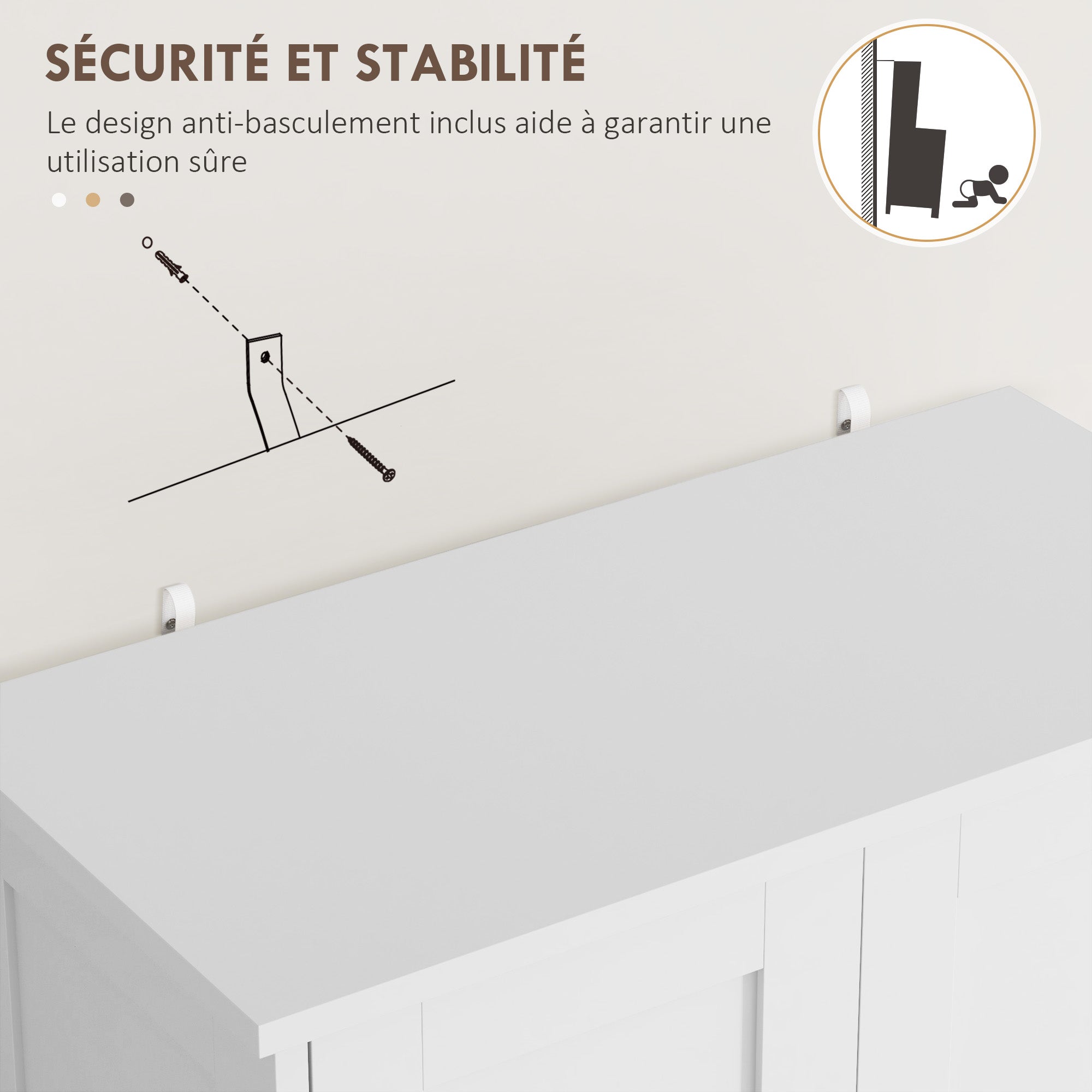 Armoire de cuisine buffet cuisine vaisselier meuble de rangement style moderne avec placards, étagères réglables, tiroir, pour salle à manger, salon, 60 x 30 x 128 cm, blanc